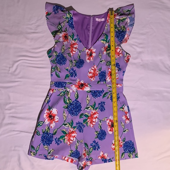 Parker Ana floral romper size 10 - Picture 8 of 13